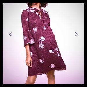 Bell Sleeve Maternity Dress